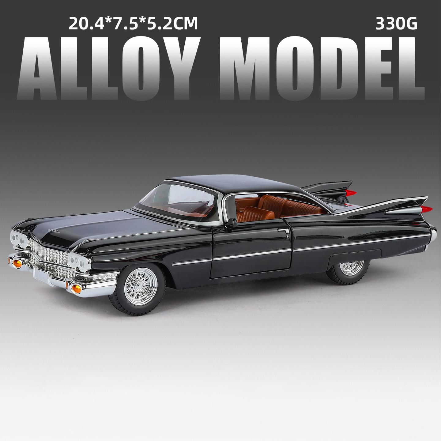 

1:24 Eldorado Biarritz BIG ROCKET 1959 Alloy Die Cast Toy Car Model Sound and Light Children s Toy Collectibles Birthday Gift