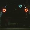 2026 Solar Powered Car Neon Light Striped Heart Lamp Led Ambient Light Wireless Suction Cup USB Rechargeable Led Atmosphere Lamp