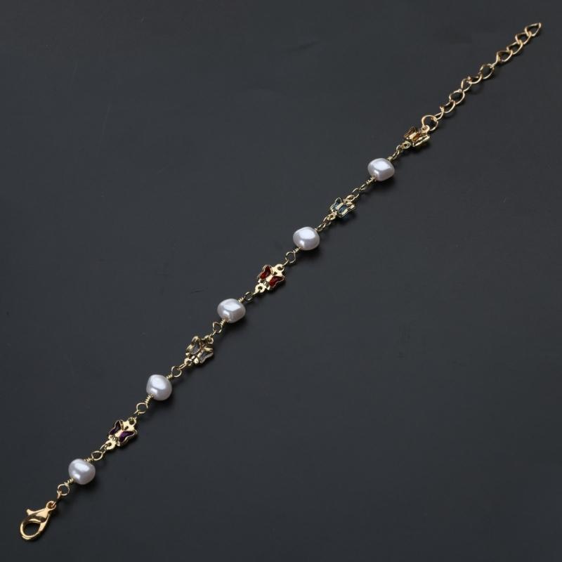 Women Bracelets Candy Color Bracelets Alloy Material Friendship Bracelets Beads Bangles Jewelry Gift for Women Girls