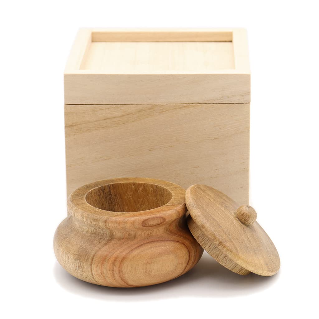 Special Buddhist Statue Medicine Jar of Yakushi Nyorai with Paulownia Box Dimensions of Paulownia Height Length Solid Camphor No Coating 6990 Kurita's