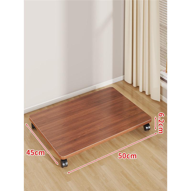 Multi-Purpose Movable Storage Tray with Casters: Floor Stand, Shelf, Bracket, and Container