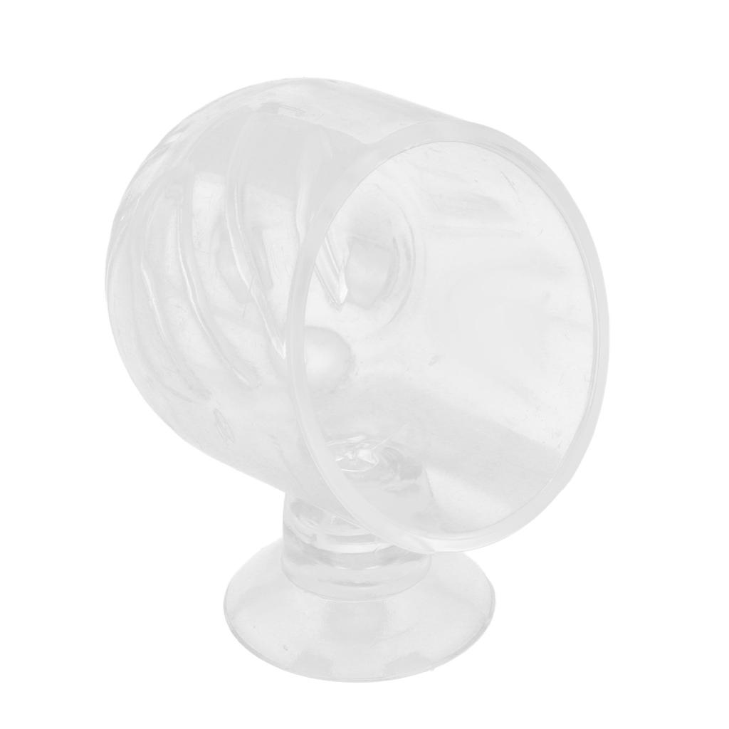 Aquarium Red Worm Feeder Transparent Small Cone Fish Tank Feeding Cup for Brine Shrimp Blood Worm