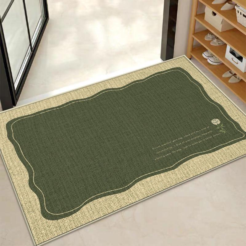 Waschbare Rutschfeste Fußmatten: Saugfähiges Gummi-Leinen für Badezimmer, Toilette, Küche
