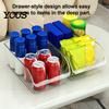 Kitchen Fridge Storage Solution Refrigerator Box, Large Opening Design Transparent Bin, Box Food-Grade Crisper for Cabinet Pantry Organization Rack