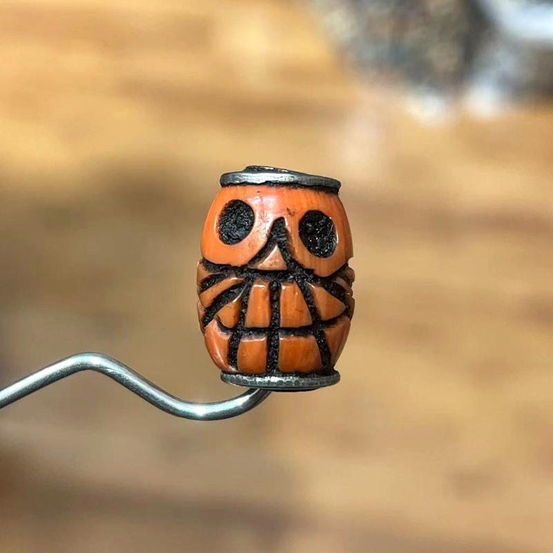 

Tibetan Xizhu Spacer Beads: Yellow A dai Inlaid Loose Buddhist Accessories