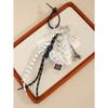 Fashion ins fabric girl love bow woven rope high-end bag hanging pendant wind bag pendant