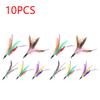 5pcs/lot Colorful Cat Toys Feather Replacement Head Cat Wand Without Stick Cat Kitten Interactive Pet Products Random Color