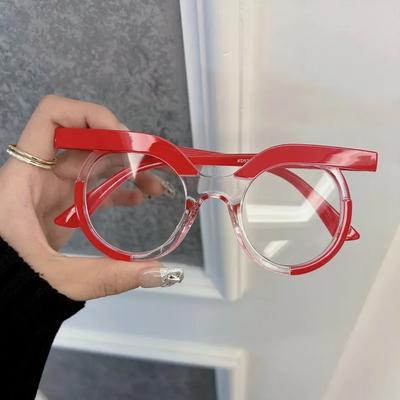 Mode Hübsche Katzenaugen-Brillengestelle Damen Herren Transparent Klar Marke Designer Optisch Lässiges Gestell