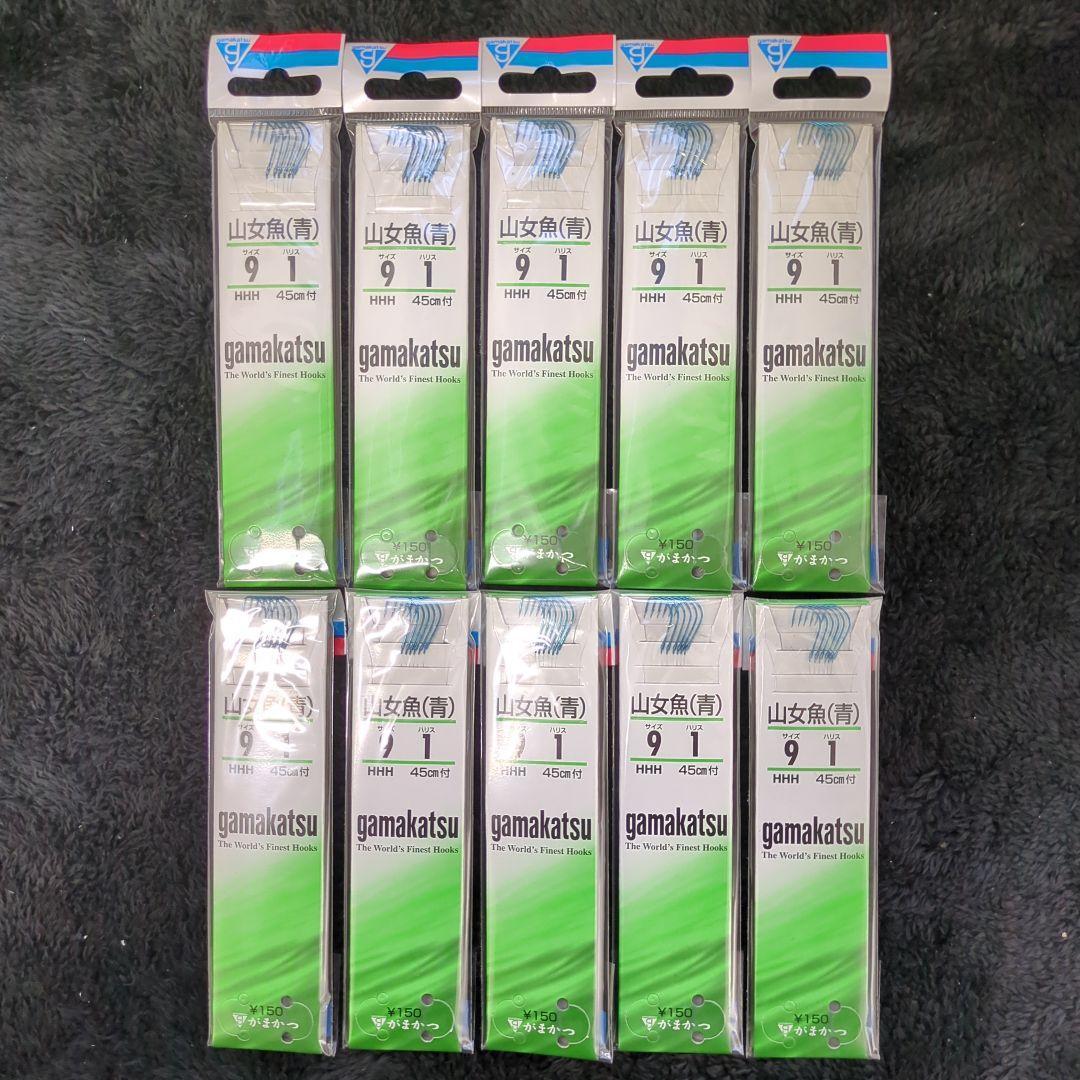 Used AAS) Gamakatsu Yamame Fish Blue Threaded Needle 9-1.0 Set of 10 New Unused