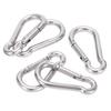 5pcs 40mm Carabiner Clip Stainless Steel Heavy Duty Spring Snap Hook for Hammock Dog Leash