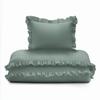 Baby Bedding Set with Ruffles 90x120 Cotton 2-piece Mint Green
