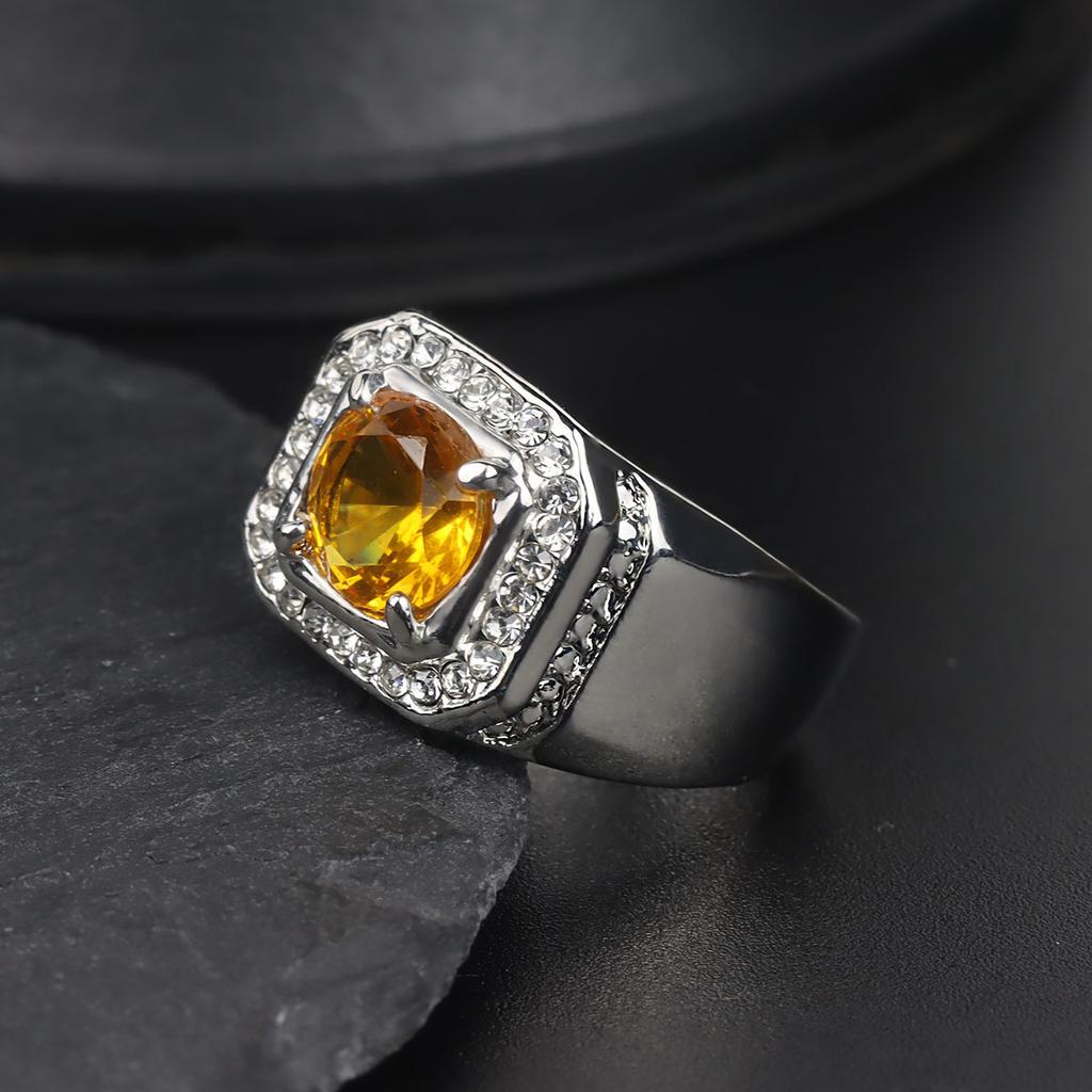 Premium Men's Zircon Crystal Punk Fashion Hand Jewelry Ring