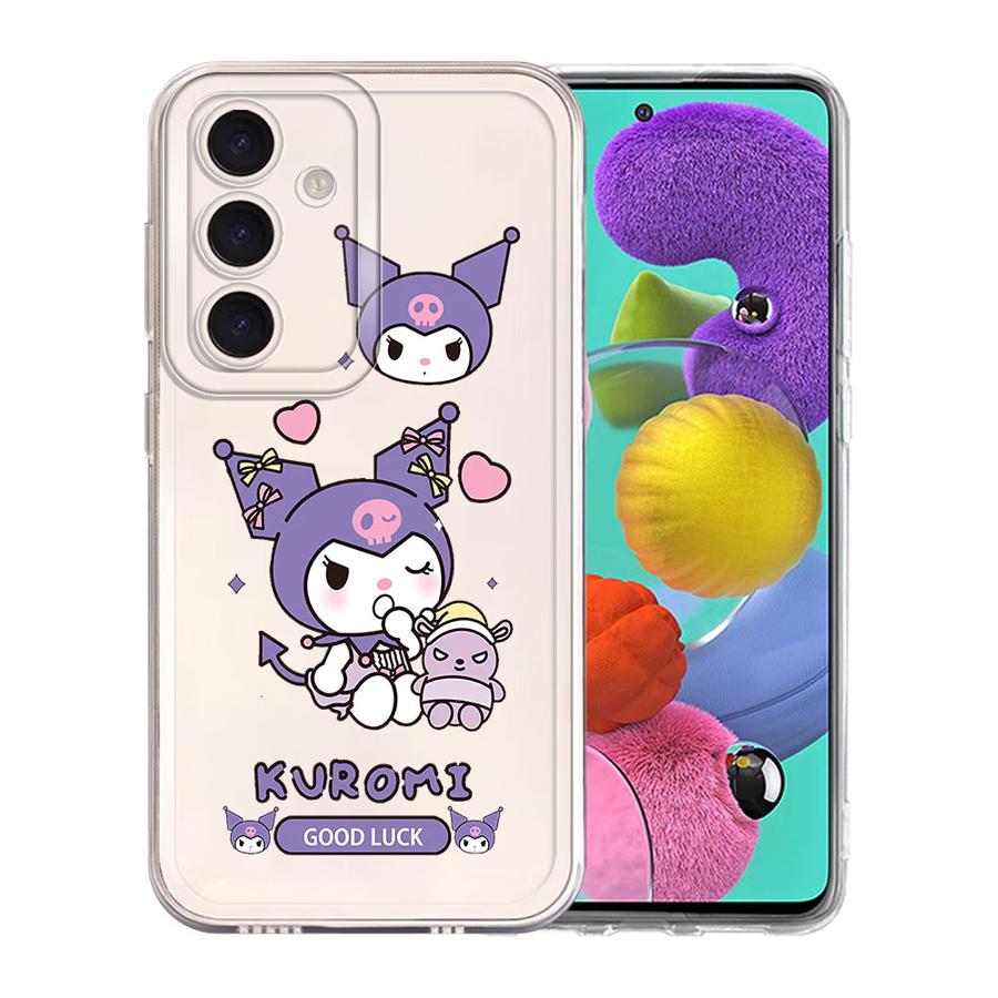 Sanrio Niedliches Melody Kuromi Hülle für Samsung Galaxy A57 A54 A15 A52 A34 A35 A56 A26 A24 A36 A37 A55 A52 A17 A14 A16 A25 A51 Telefon