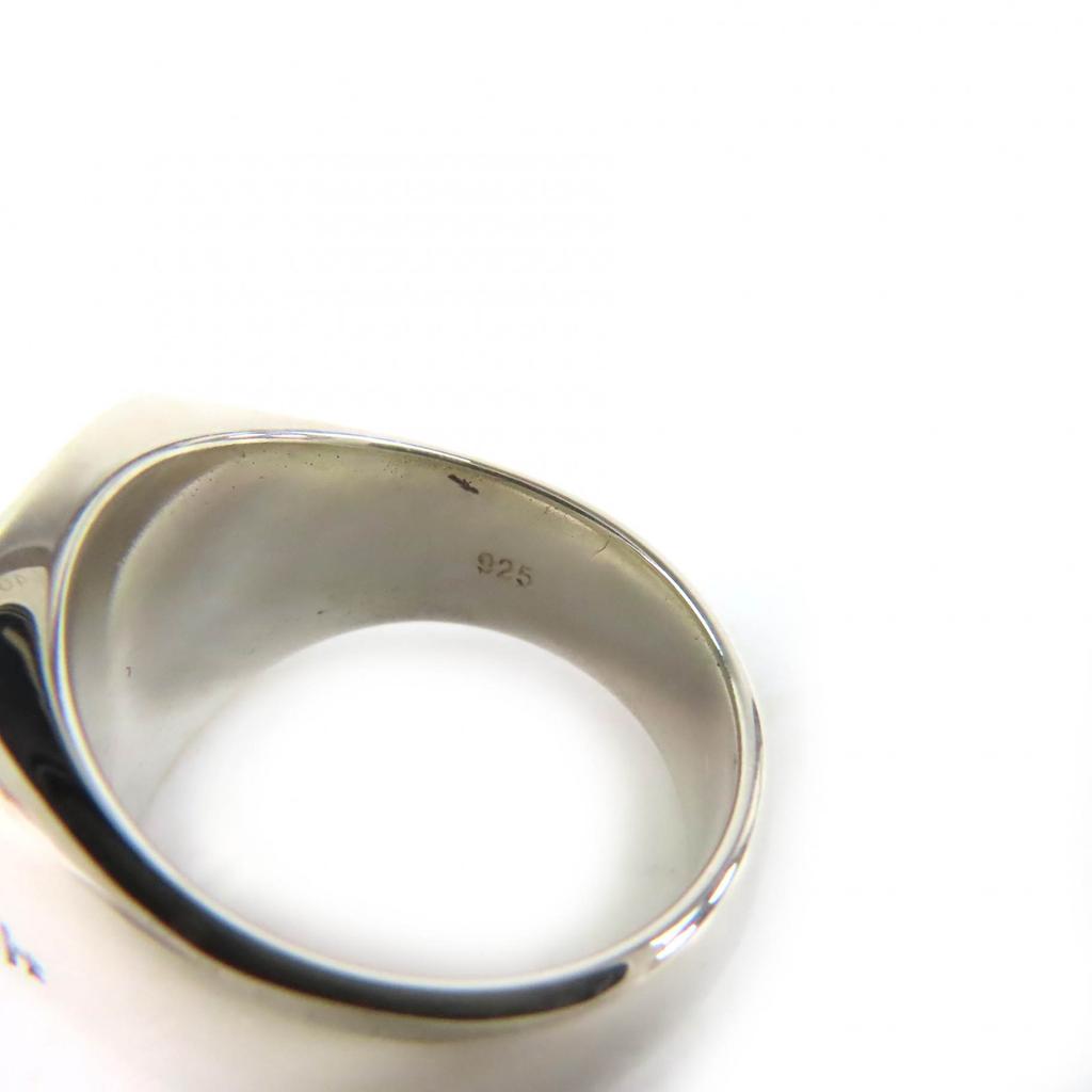Excellent TOM WOOD Ring Cushion Black Onyx Ring Silver 925 Mens 54 Used