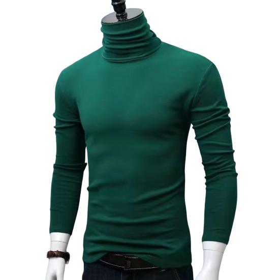 Męski golf z długim rękawem, bazowa koszulka, dopasowany sweter, casualowy, ciepły t-shirt na jesień zimę, do noszenia na co dzień, do domu, do biura
