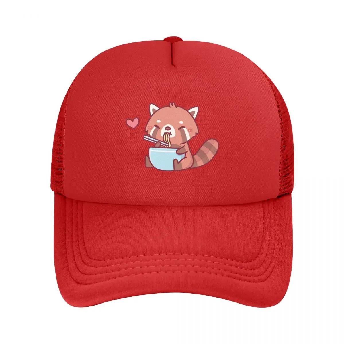

Милая Маленькая Красная Панда Ест Рамен Сетчатые Бейсболки Snapback Модные Бейсболки Кепки Для Улицы Для Мужчин И Женщин One Size