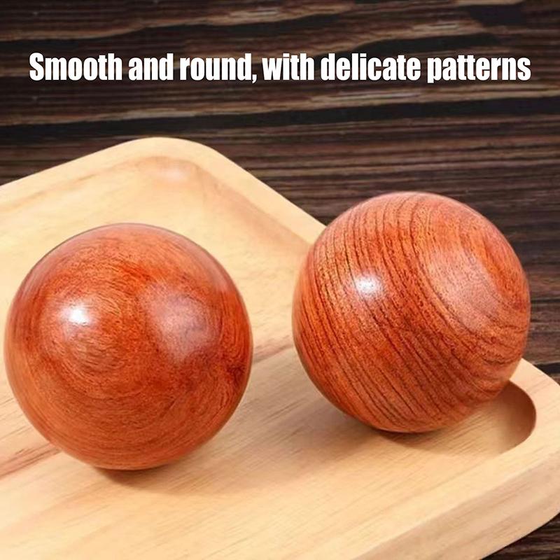 Rosewood Baoding Balls New Chinese Hand Exercise Massage Stress Balls Antique Wooden Health Therapy For Rehabilitation Desk