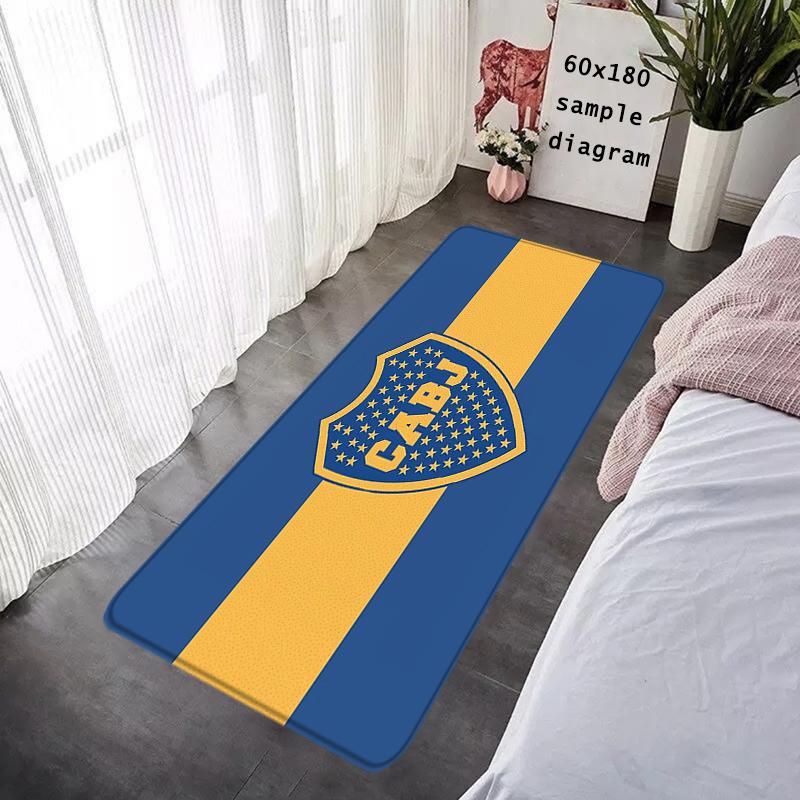 Doormat Flannel Floor Mat Indoor Foot Rug Prayer Bedside Mats Atléticos Bocas Juniors Kitchen Corridor Carpet Soft Balcony Decor