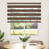 Double Zebra Blind Brown 135 X 100 Cm Fabric Width 130.9 Cm Polyester