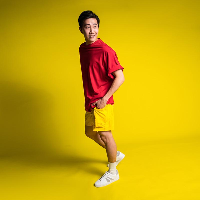 Y-3 SS21 Letter Logo Casual Shorts Men shorts Yellow GT5254