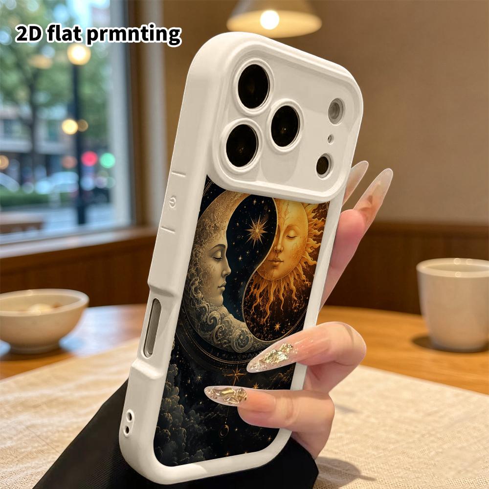 Phone case: 2D flat, suitable for iPhone 18 17 16 15 14 13 Pro protective case, mysterious astrology, perfect Christmas and Halloween holiday gift