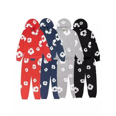 ZYLLO New Fashionable Foam Cotton Printed Hoodie, European and American High Quality Men's Sports Suit