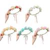 Child Flower Headpiece Elastic Floral Crowns Hairband Fashion Hair Accessories For Birthday School Parties And Photos