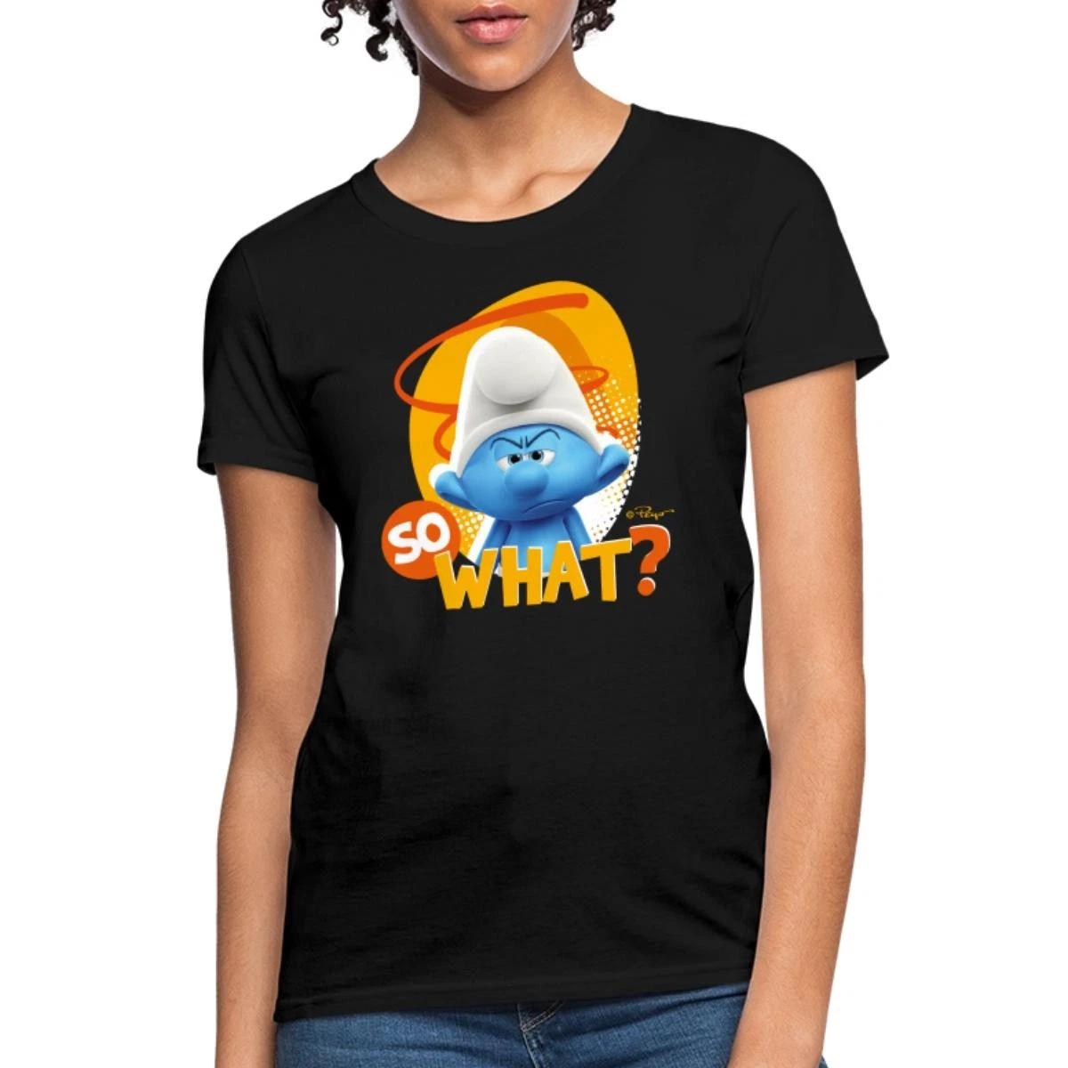 The Smurfs Grouchy Smurf So What? Women s T-Shirt XXXXL