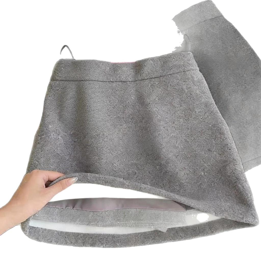 Grauer A-Linien-Minirock aus Wollmischung: Schlankmachende Damen-Oberbekleidung Herbst/Winter 2026