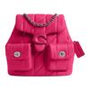 Tabby 22 Quilted Tiger Stripe Flap Closure Napa Leather Backpack Small Women Backpack Dragon-Fruit CU077-LHX1C