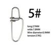100pcs Stainless Steel Hooked Snaps Pin Fishing Snaps Luya Fishing Bait Pin  Fishing Hooks