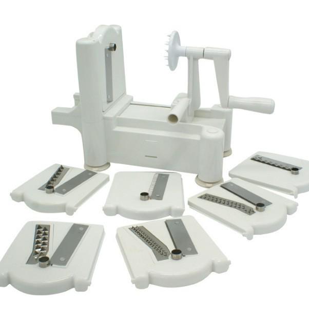 

Портативная ручная овощерезка и терка 8-в-1 Hand-crank Grater with 5 Blades