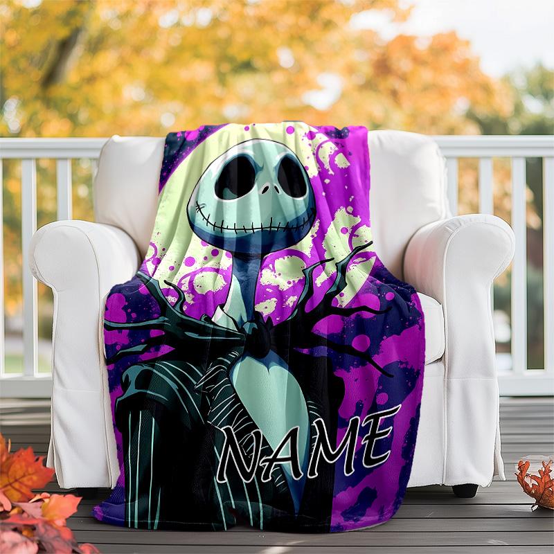 Customizable Jack Throw Blanket – Personalized Name, All-Season Cozy Snug Blanket, Machine Washable, Personalized Blanket