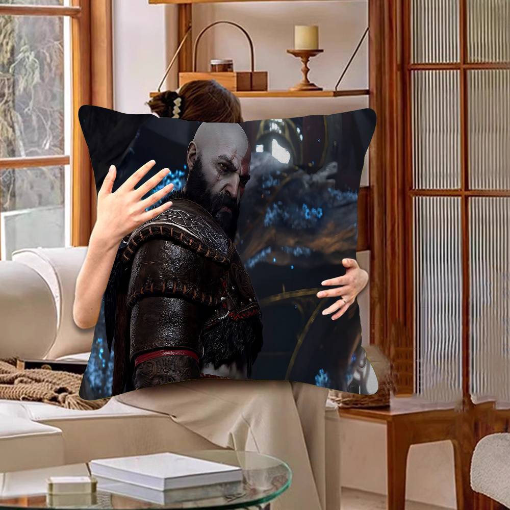 God Of War Video Game Pillow Gift Home Office Decoration Pillow Bedroom Sofa Car Cushion Coverpillow Case
