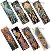 8Pcs DIY Phoenix Diamond Painting Art Bookmarks with Crystal Pendants for Gift