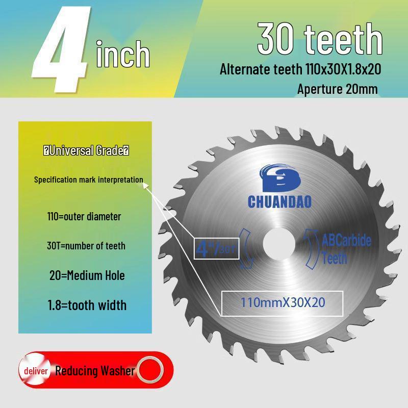 

Електричний пильний диск для циркулярної пилки по дереву - Ріжучий диск для кутової шліфувальної машинки з сплаву