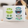 6 Emoticon Package Puzzle Stickers Cartoon Parent-child Interaction Make A Face Puzzle Waterproof Creative Stickers