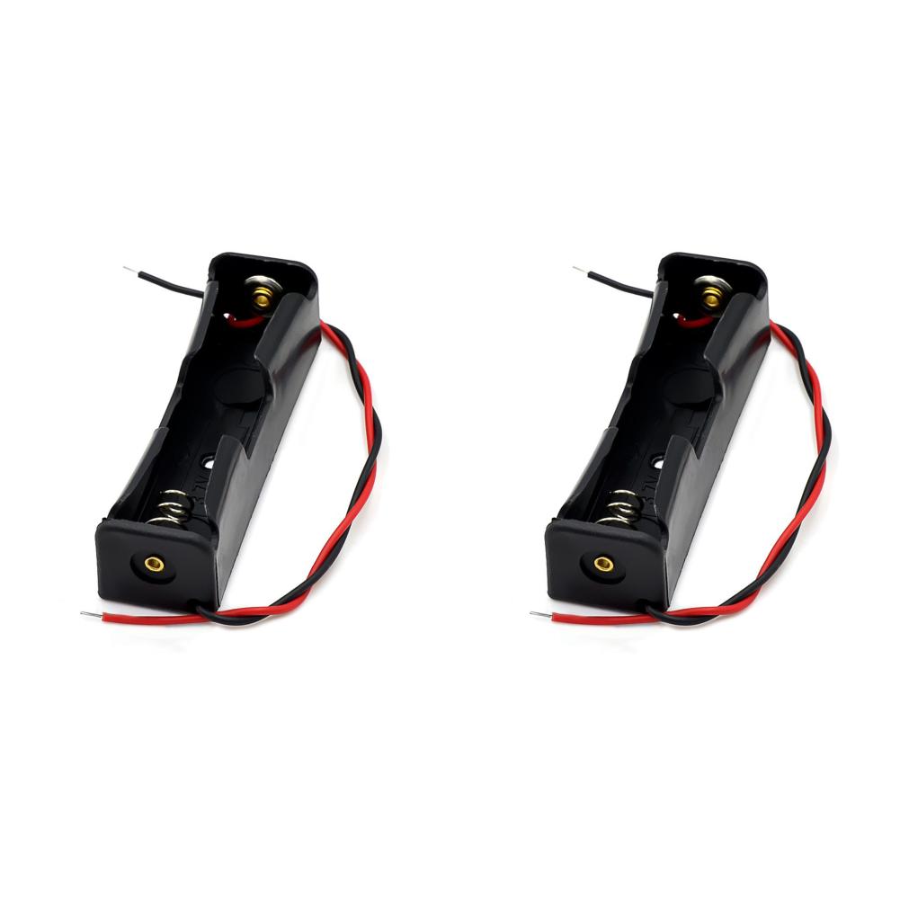 1/2/3/4 Slot 18650 Battery Holder Box 3.7V Battery Storage Case Plastic Cell Container with Connect Wires 18650 Parallel Battery