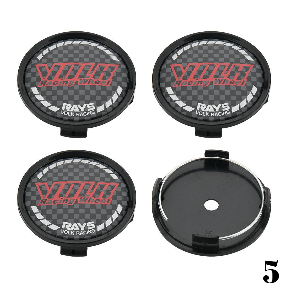 Wheel Center Cap 61mm VOLK RAYS Emblem 65mm 68mm Wheel Cover Hub Cap 69mm 74mm 75mm 76mm Car Rim Tire Accessories