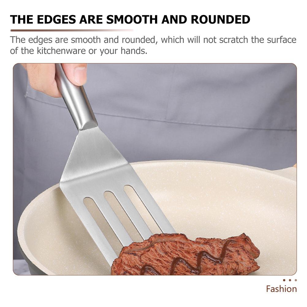 Steak Spatula Frying Pan Kitchen Silicone Non-stick for Griddle Cooking Tool Metal