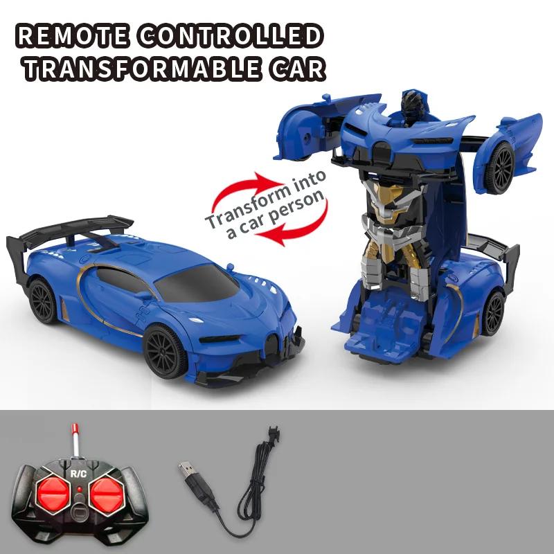 

Дистанционное управление RC Car Transformation Robots Sports Vehicle Model Remote 2 In 1 Deformation Car Christmas Gifts For Boys