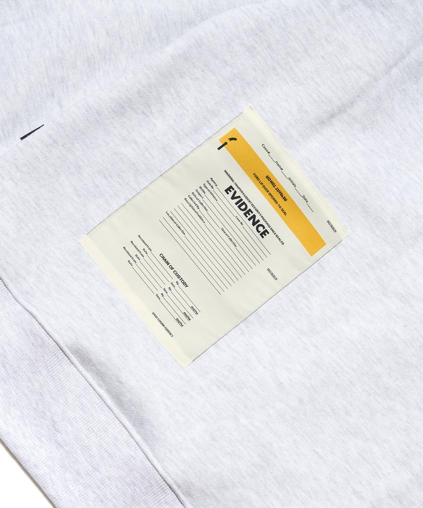 Stigma Zipper Oversized Zip Up Hoodie White Melange
