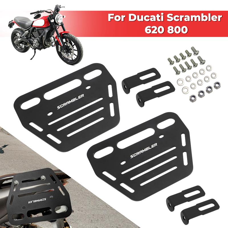 For Ducati Scrambler 620 800 Urban Classic Enduro Sixty2 Icon Motorcycle Side Luggage Rack Support Saddle Bags Mounting Brackets
