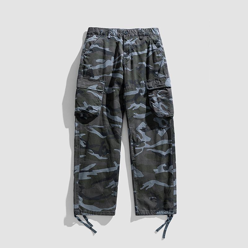 Camouflage fashion simple versatile overalls trousers casual trousers men's summer new personalized style