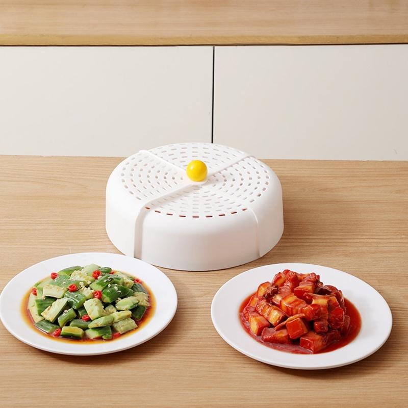 Składany Pokrowiec Ochronny na Jedzenie z Oddychającą Siateczką Składana Konstrukcja na Warzywa Owoce Ciasta Pyłoszczelny Niezbędny w Kuchni