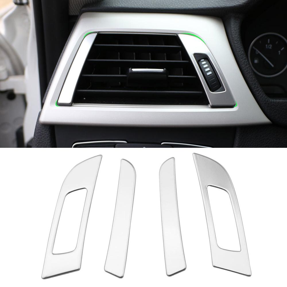 Car AC Vent Grill Trim for BMW 3 Series F30 2013 - 2017 2018 Air Conditioning Outlet Adjustment Panel Frame Sticker Accessories
