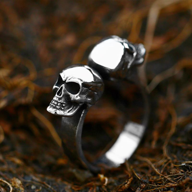 Multi Style Gothic Skull Rings for Men's Punk Hip Hop 316L Stainless Steel Ring Biker Talisman Retro Jewelry Gift Dropshipping