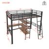 Kinderbett Hochbett 90x200 cm Funktionsbett Schreibtisch 3 Regale Etagenbett Bettrahmen Lattenrost ohne Matratze Kinder Erwachsene