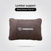 Suede Car Headrest Seat Back Cushion Comfortable Memory Foam For Nissan Qashqai J11 J12 Sylphy N7 Teana Note Navara Juke GTR Y62