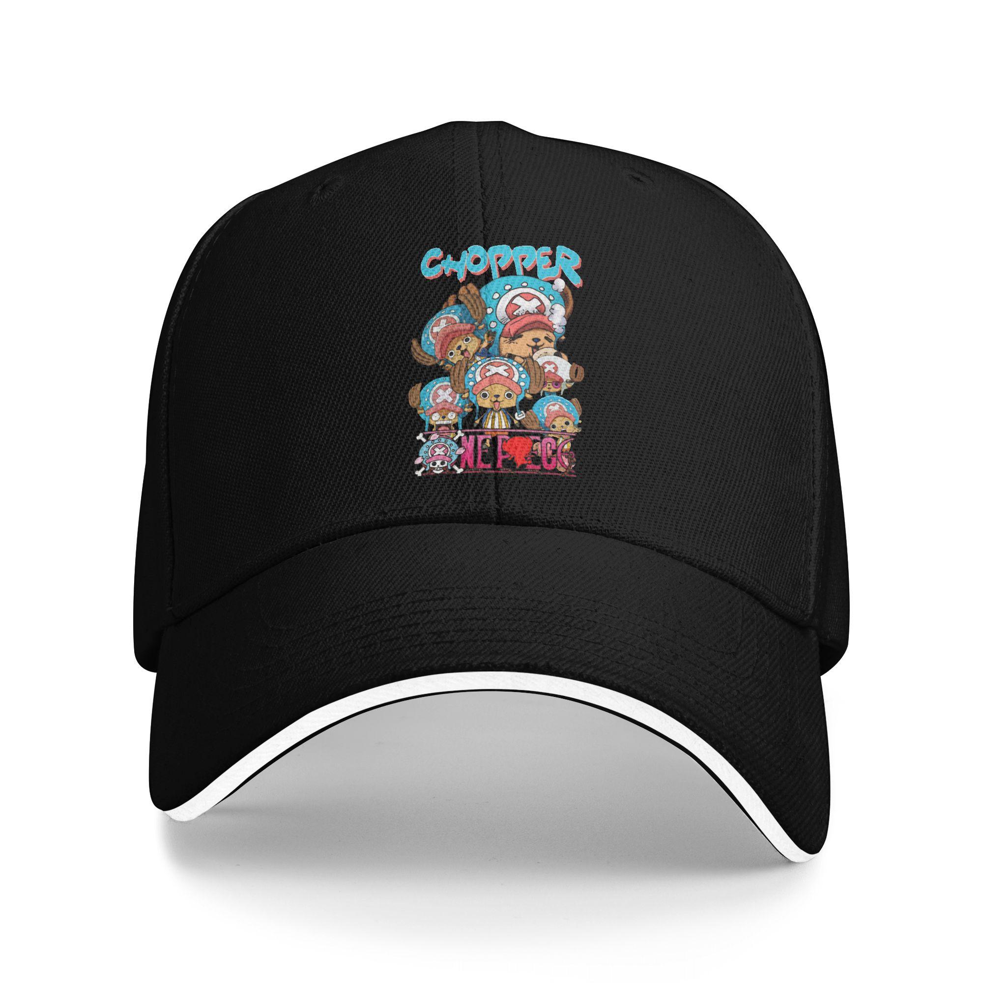

One Piece Luffy and Shanks Baseball Caps Casual Retro Anime Manga Sandwich Hats Men Women Breathable Hats Cap Outdoor One Size